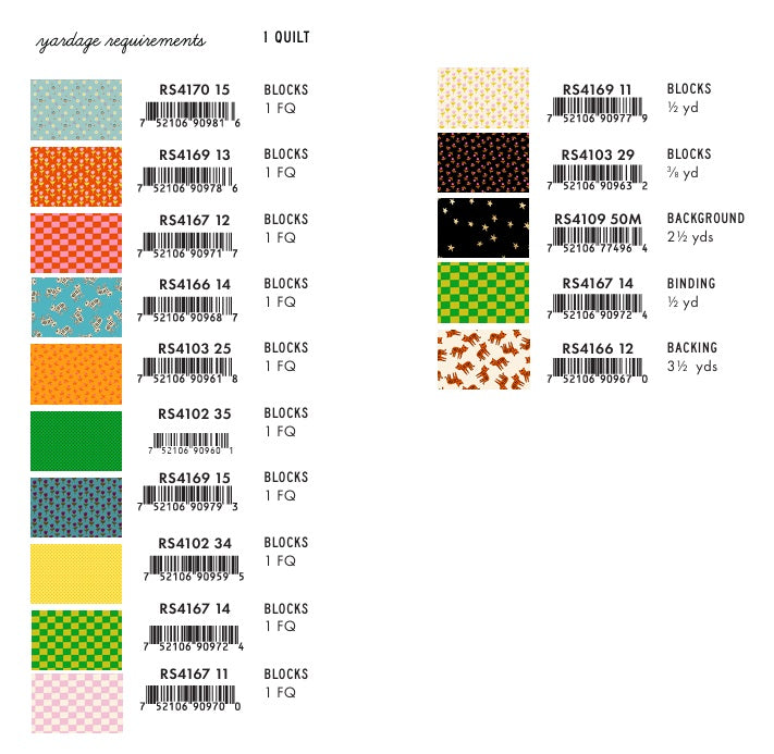 1-800-Calico by Alexia Marcelle Abegg : Bob Blob Quilt Kit