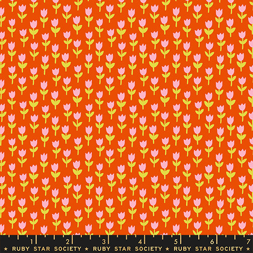 1-800-Calico by Alexia Marcelle Abegg : Tulips Warm Red RS4169 13