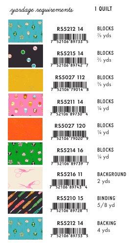 1-800-Notions by Ruby Star Society Collaborative REPRINT : Oh The Possibilities Quilt Kit