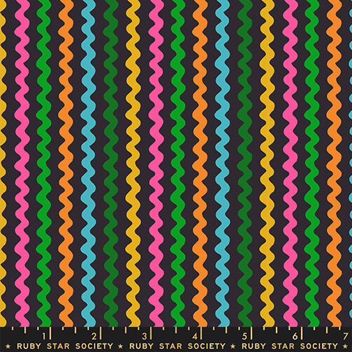 1-800-Notions by Ruby Star Society Collaborative REPRINT : Ric Rac Soft Black RS5209 16