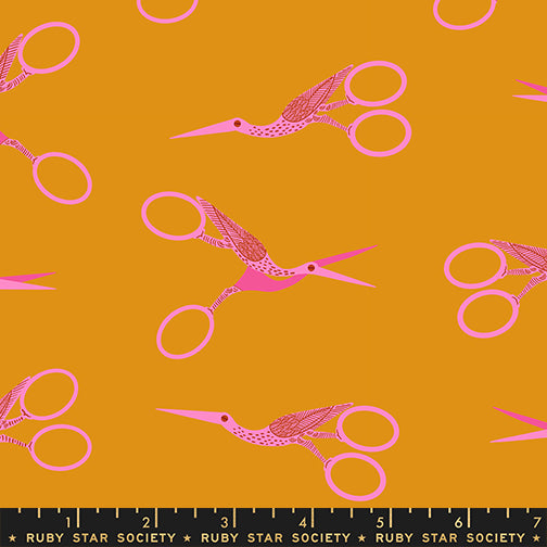 1-800-Notions by Ruby Star Society Collaborative REPRINT : Stork Scissors Honey RS5216 13