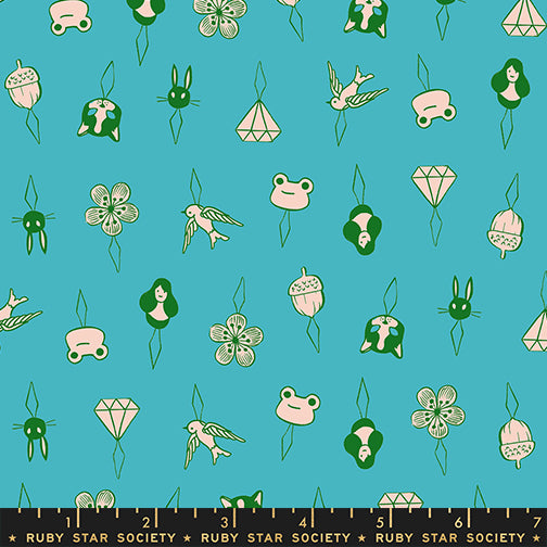 1-800-Notions by Ruby Star Society Collaborative REPRINT : Thread Charms Turquoise RS5214 15