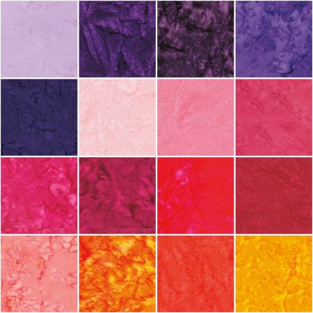 Batik Hand Dyes Sunset Sorbet by RBD Collection - Layer Cake (Expected February 2025)