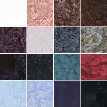 Batik Hand Dyes Quartz Crystals by RBD Collection - Layer Cake (Expected February 2025)