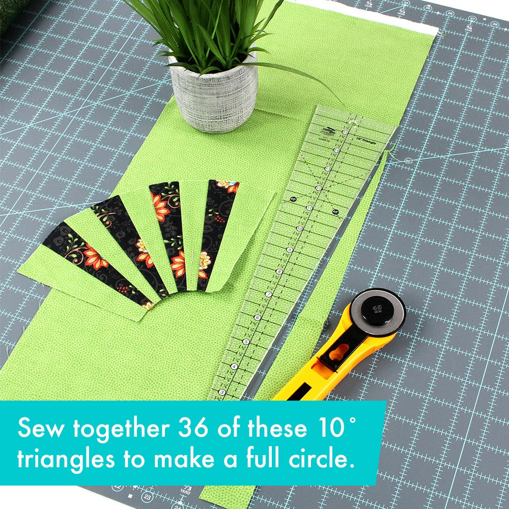 Wedge Edge Ruler 10 Degree Wedge Ruler by Creative Grids – Modern Quilt Co.