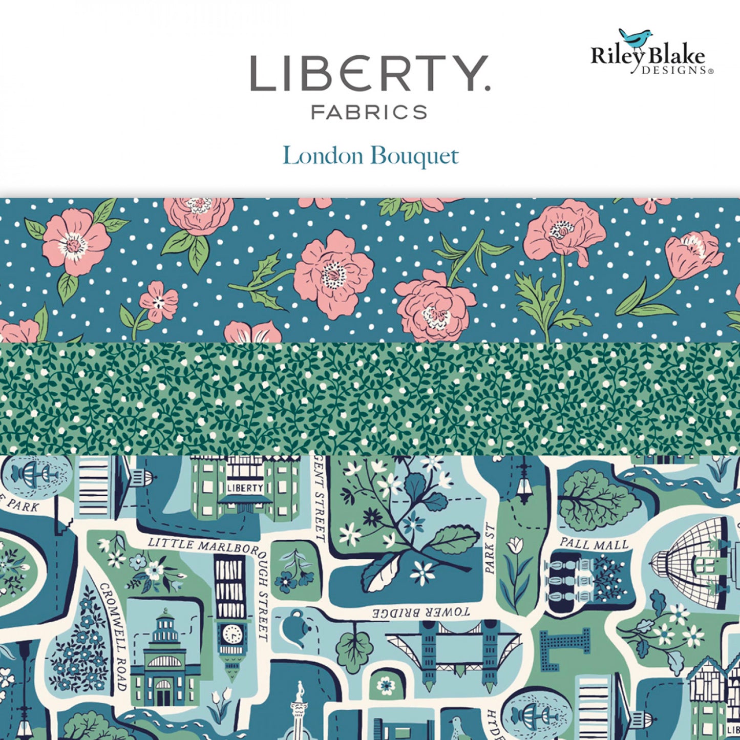 London Bouquet by Liberty Fabrics Collection - Layer Cake (Expected April 2025)