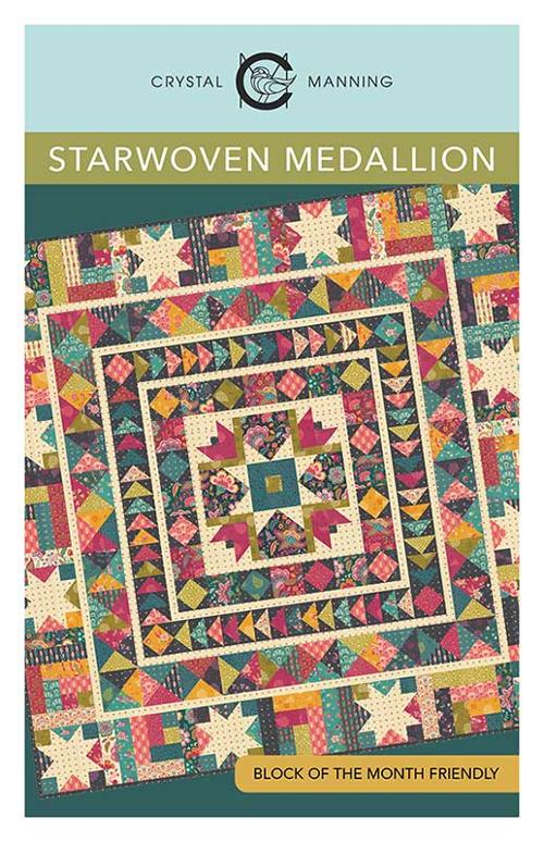 Starwoven Medallion Quilt Pattern by Crystal Manning