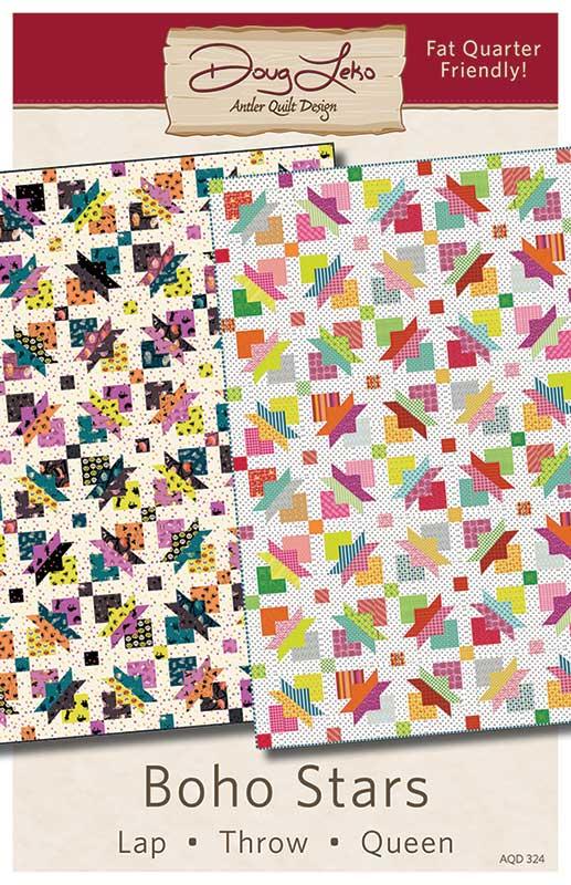 Boho Stars Quilt Pattern by Antler Quilt Designs