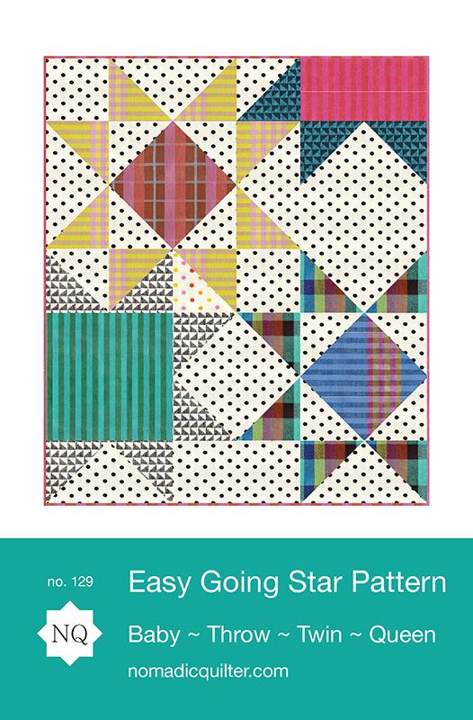 Easy Going Star Quilt by Pattern by Nomadic Quilter