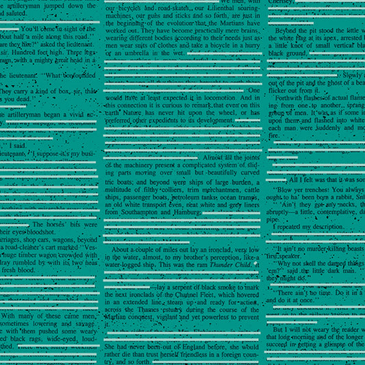 Scrawl by Giucy Giuce : Redacted Redux Cyan A-1213-T