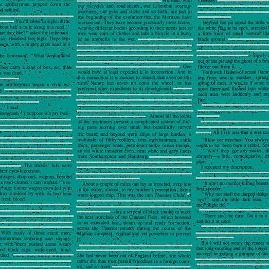 Scrawl by Giucy Giuce : Redacted Redux Cyan A-1213-T