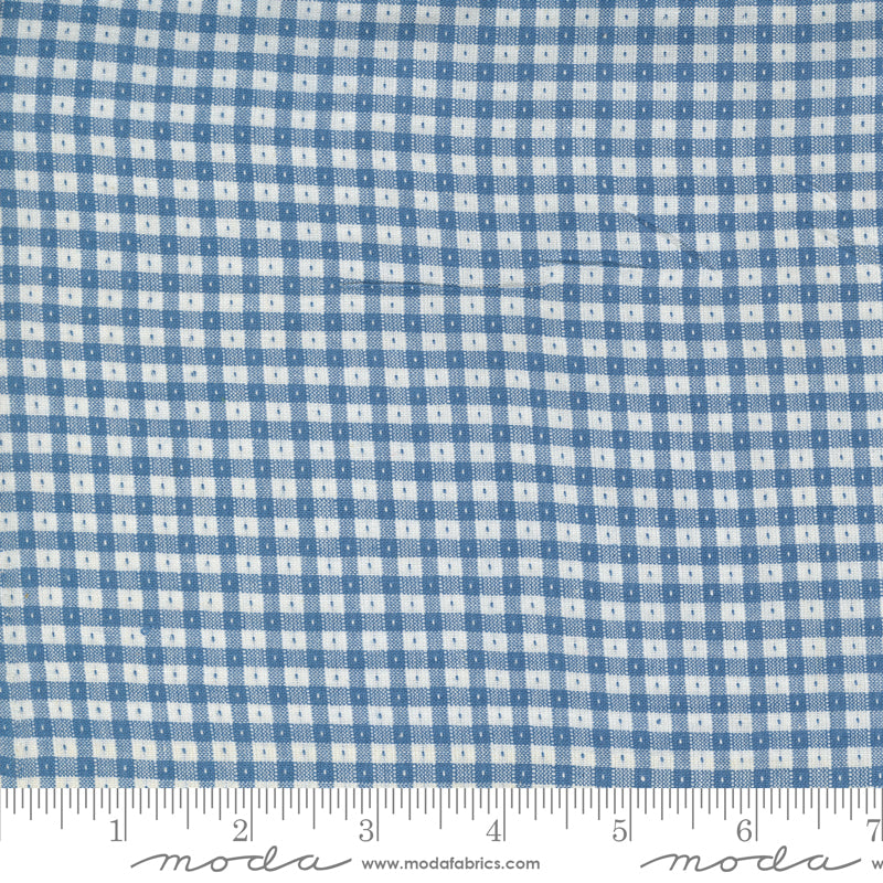 Denim &amp; Daisies Tissés par Fig Tree &amp; Co. : Gingham Blue Jeans 12222 18