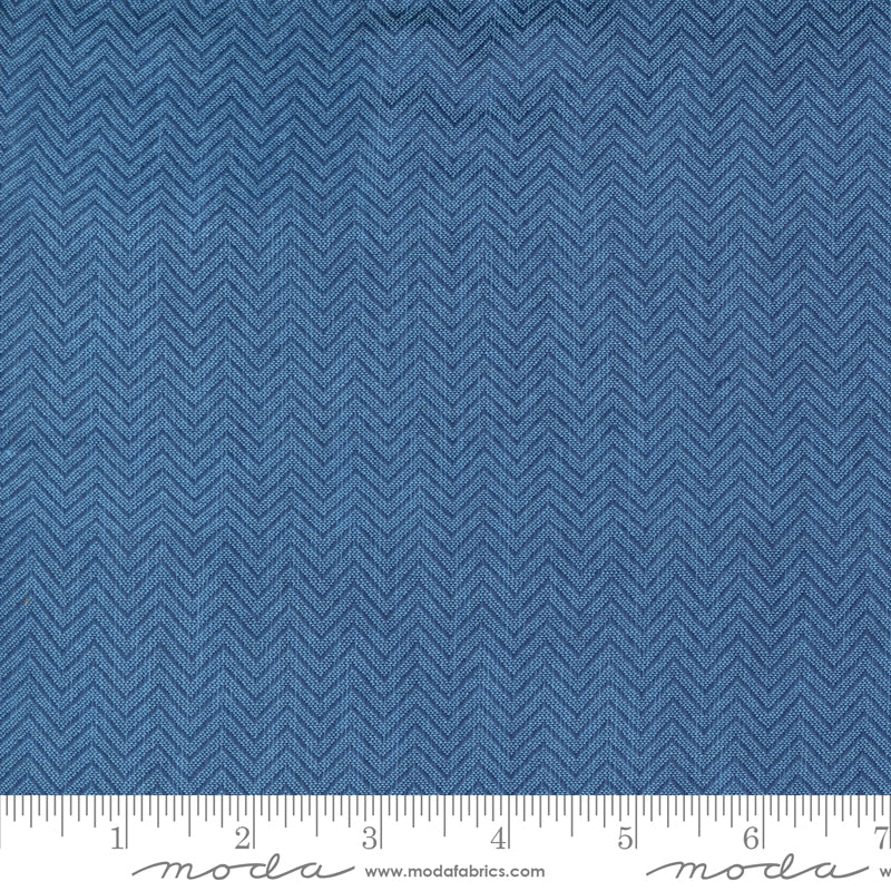 Tissés Denim &amp; Daisies par Fig Tree &amp; Co. : Chevron Blue Jeans 12222 21