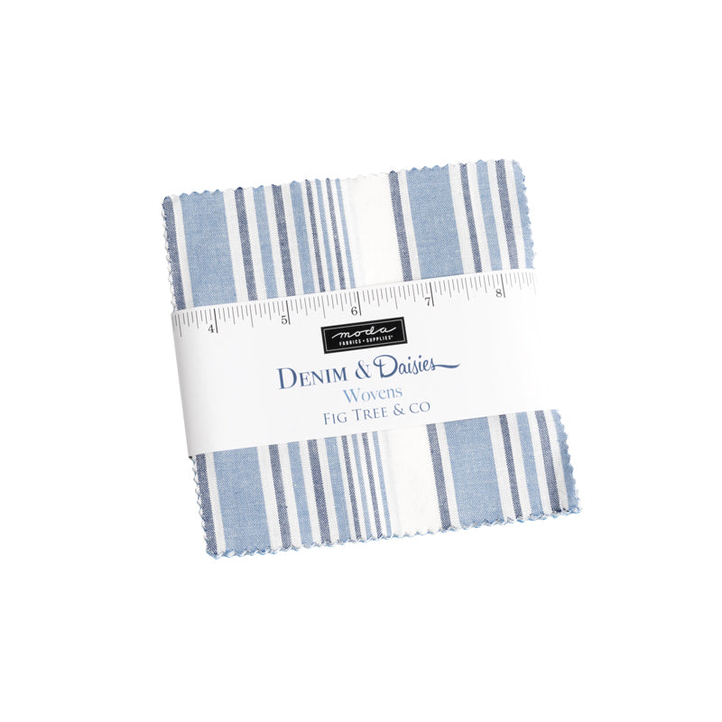 Denim & Daisies Wovens by Fig Tree & Co.: Charm Pack (Estimated Ship Date Aug. 2024)