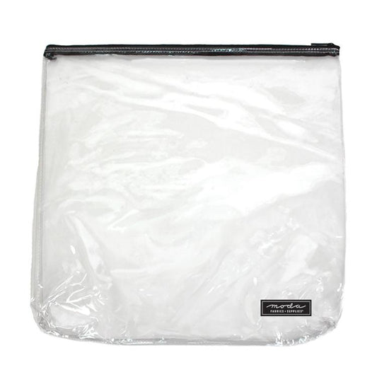 Moda Clear Vinyl Bag with Zipper - Multiple Sizes