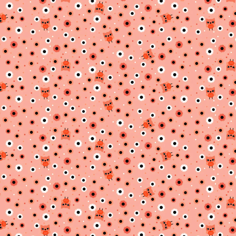 Not Scary by Poppie Cotton : Hootie Hoot Orange