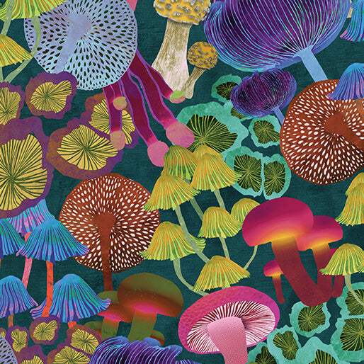 Modern Mushrooms by Kate Segal 2.5" Strips - Special Order (Expected Arrival July 2025)