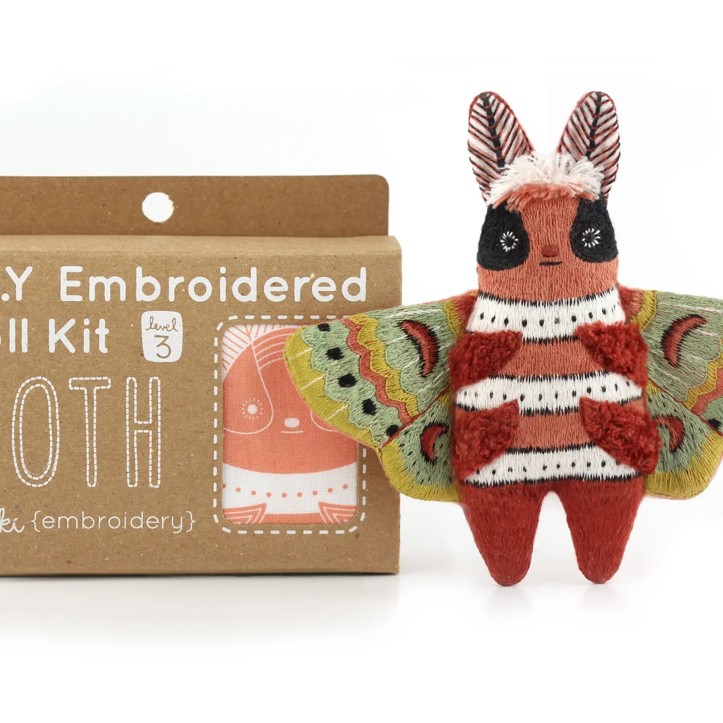 Moth Embroidery Doll Kit