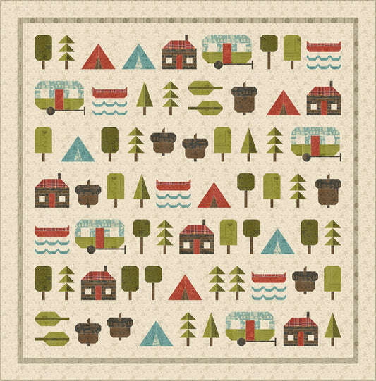 The Great Outdoors by Stacy Iest Hsu: Explore, Discover Camp Boxed Quilt Kit