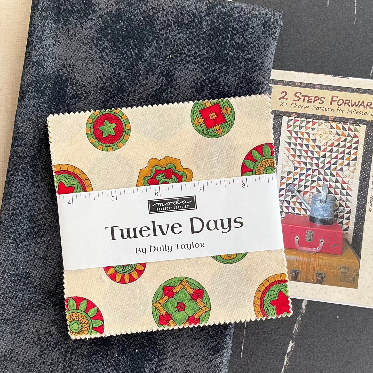 2 Steps Forward Quilt Kit Featuring Twelve Days by Holly Taylor