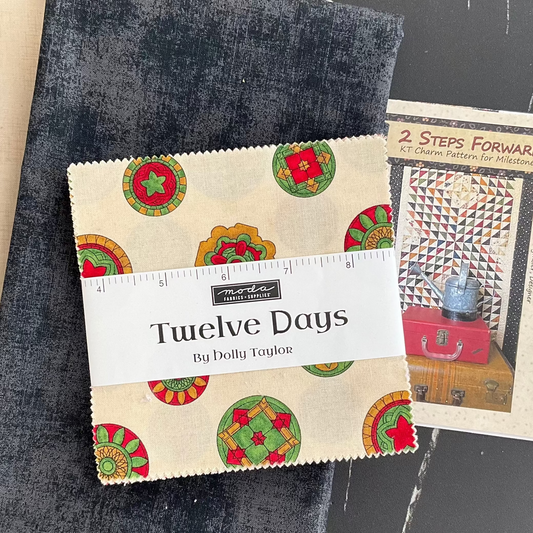 2 Steps Forward Quilt Kit Featuring Twelve Days by Holly Taylor