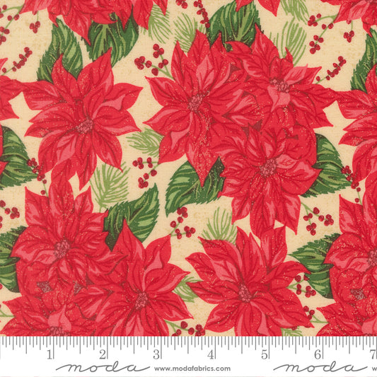Holiday Cheer by Stacy Iest Hsu : Vintage Poinsettia Natural 20971 11