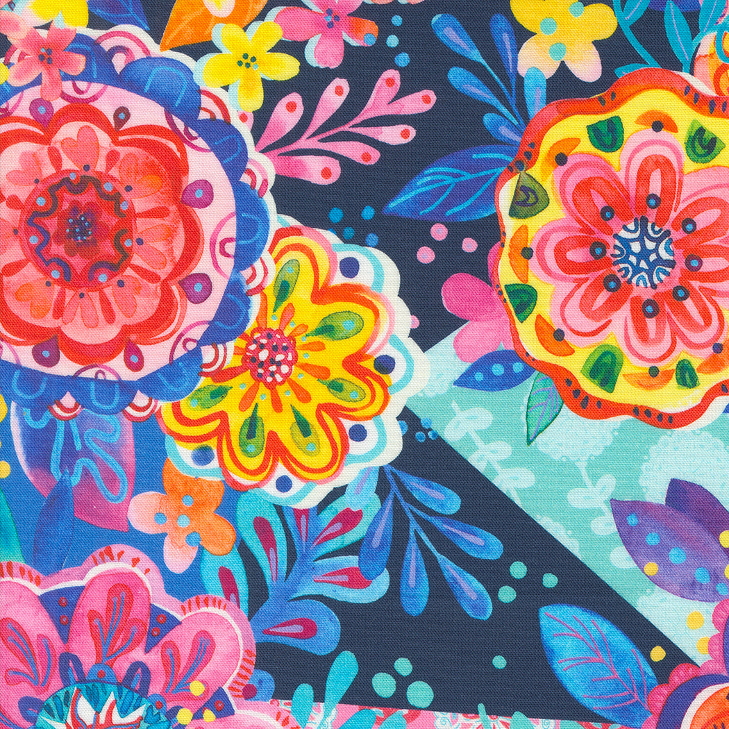 Flower Patches by Amarylis Henderson : Floral Bash Midnight 21821 13 (Estimated Delivery Jan. 2025)