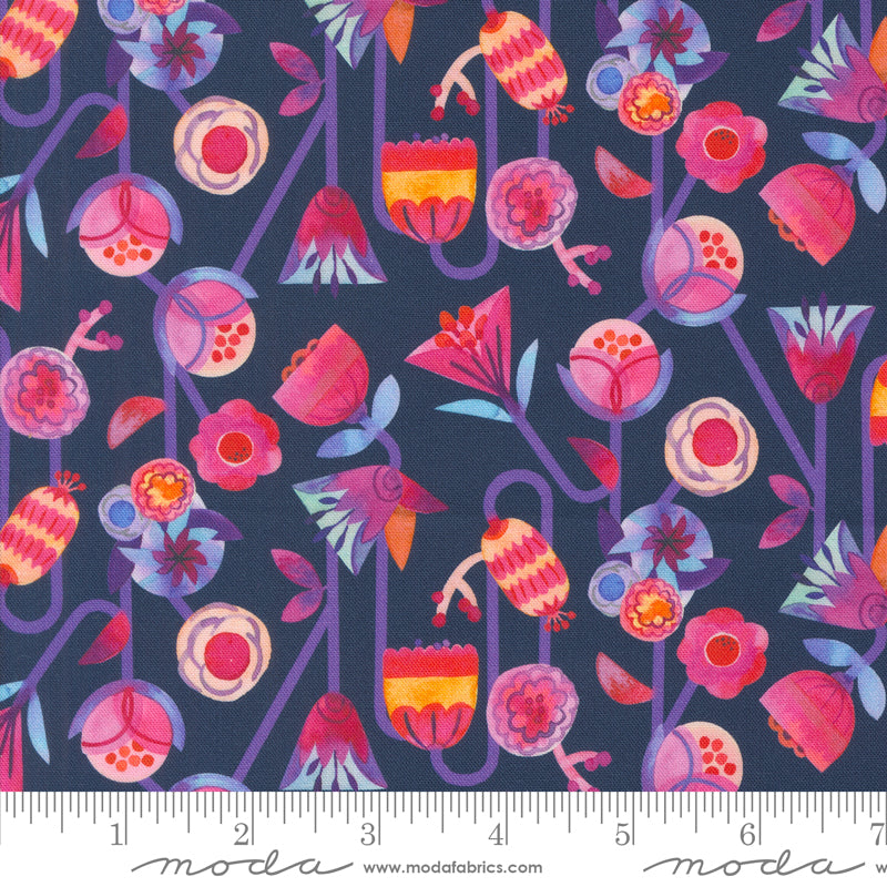 Flower Patches by Amarylis Henderson : Candy Flowers Midnight 21822 20 (Estimated Delivery Jan. 2025)