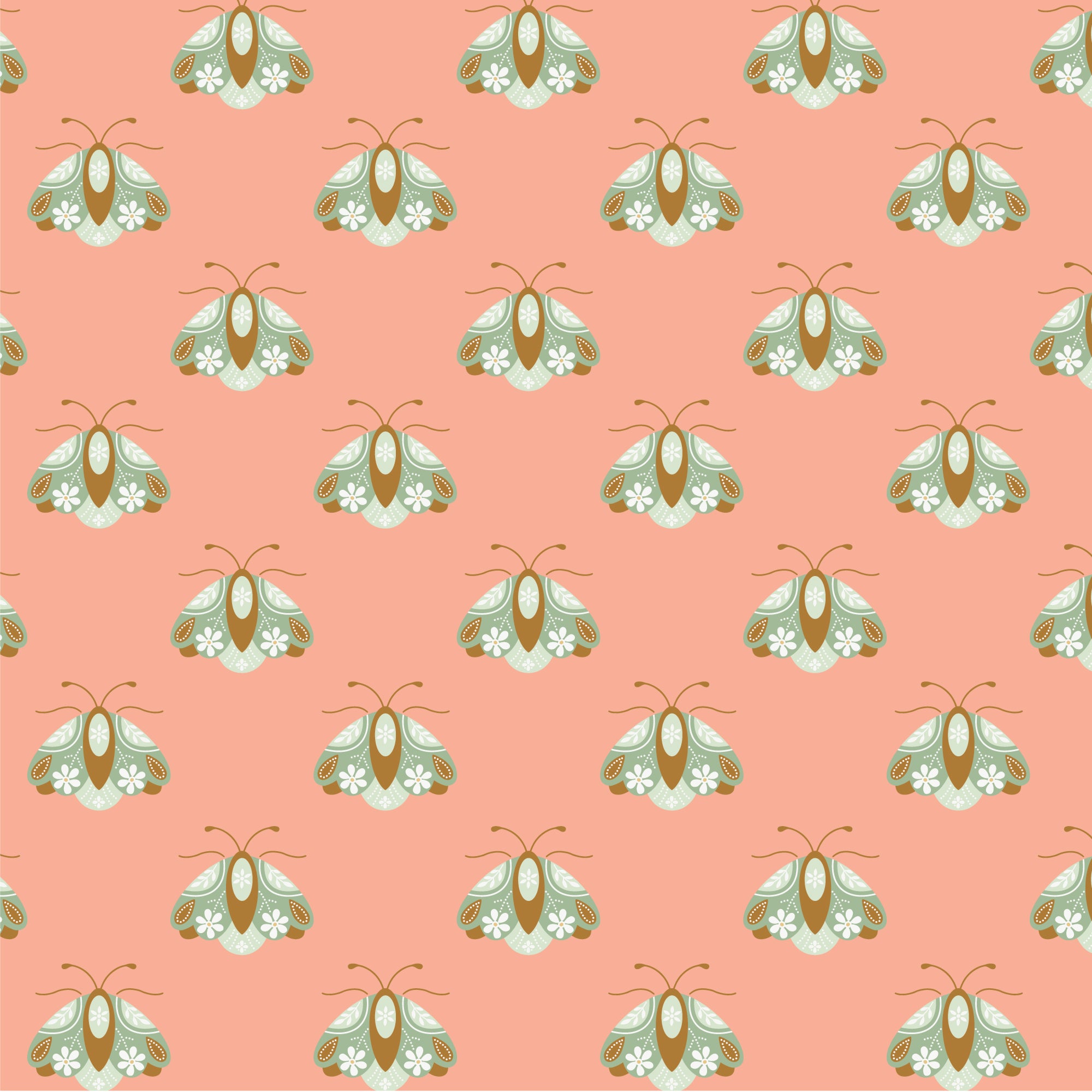 Vintage Charm by Dots & Glory : Little Moth Coral 227682 (Estimated Ar ...