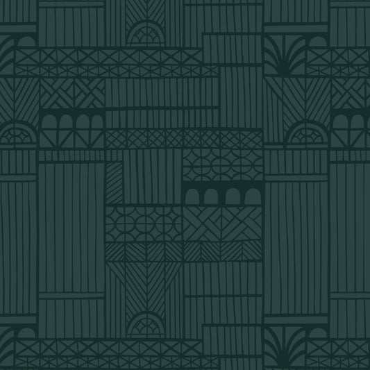 Black Forest by Jayme Murray : Tudor Dark Teal 229266