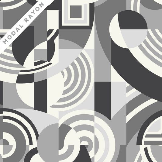 Embellish Rayon by Frank Lloyd Wright : Hoffman Gray 229428