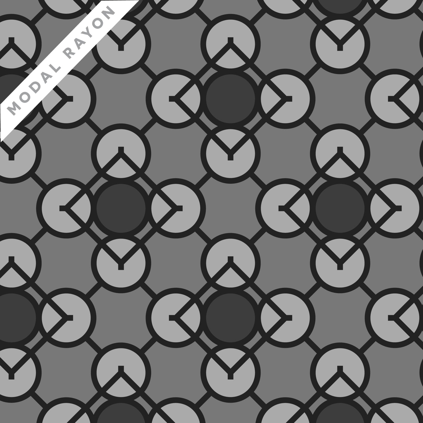 Embellish Rayon by Frank Lloyd Wright : Prism Gray 229431