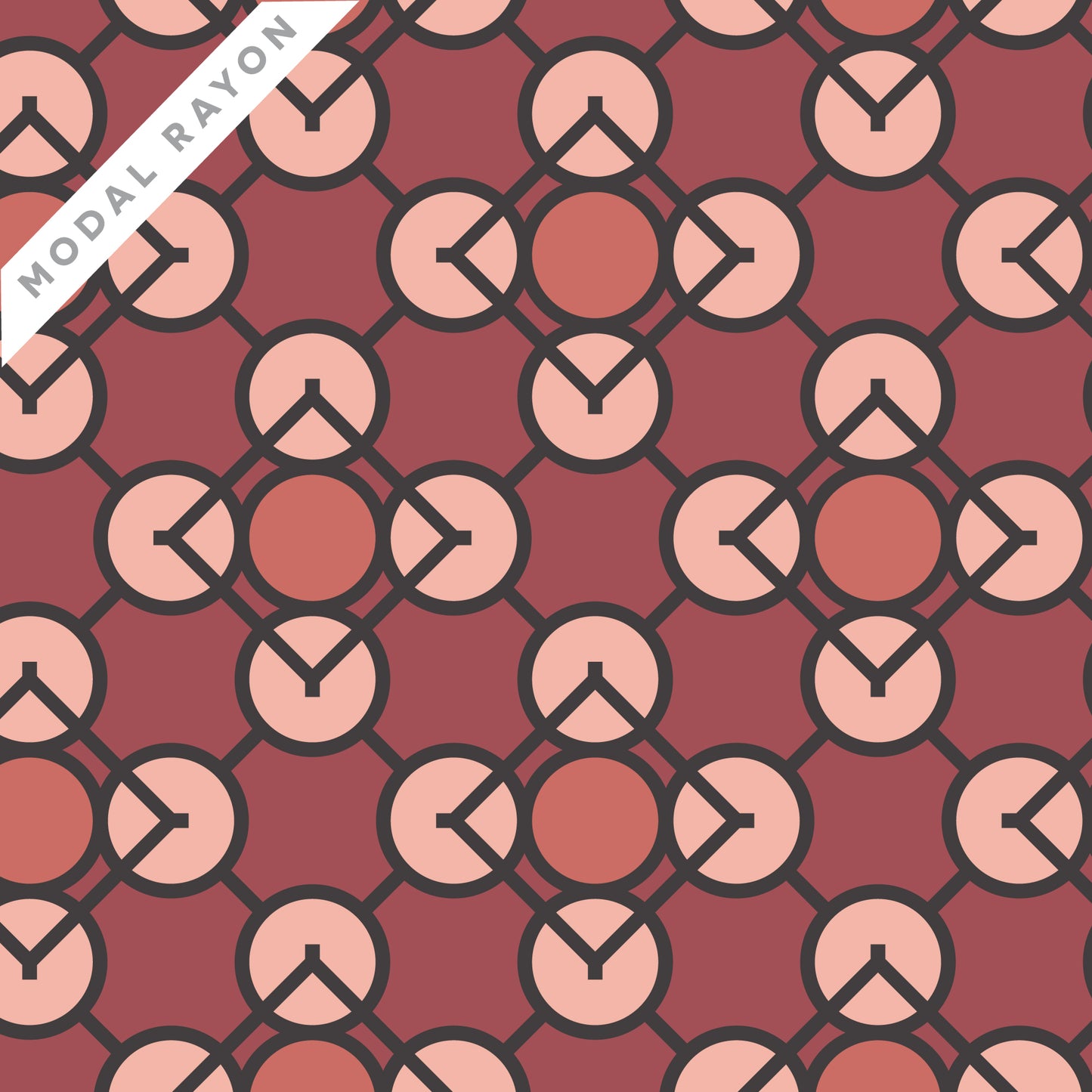 Embellish Rayon by Frank Lloyd Wright : Prism Red 229432