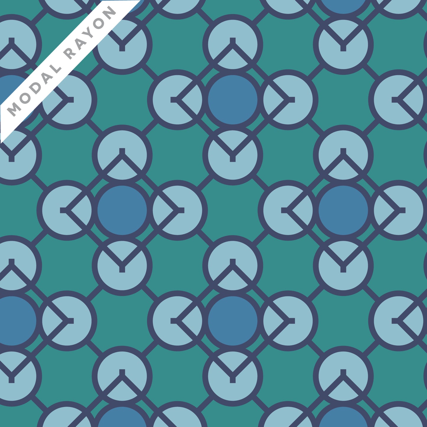 Embellish Rayon by Frank Lloyd Wright : Prism Blue 229433