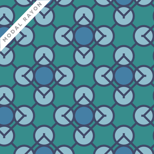 Embellish Rayon by Frank Lloyd Wright : Prism Blue 229433