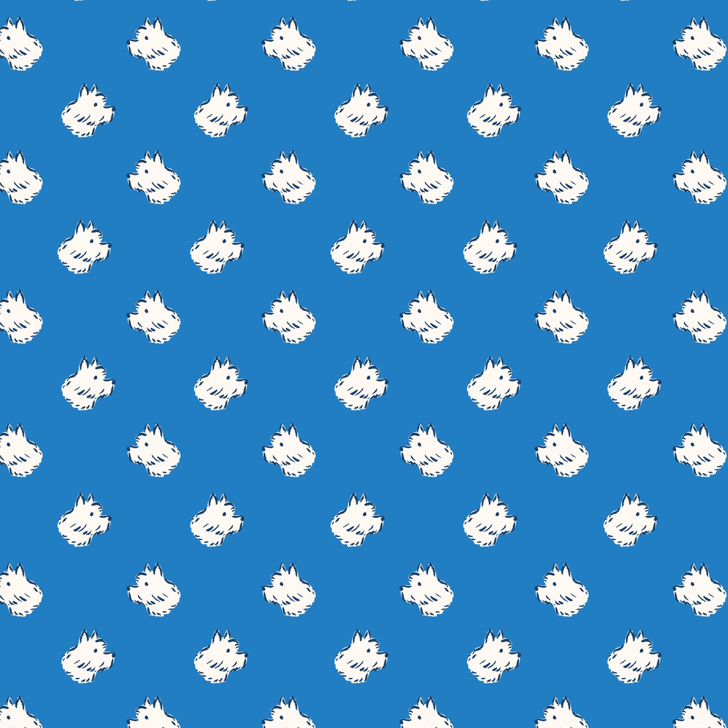 Summer's End by Emily Taylor : Polka Dot Dog Blue 229735