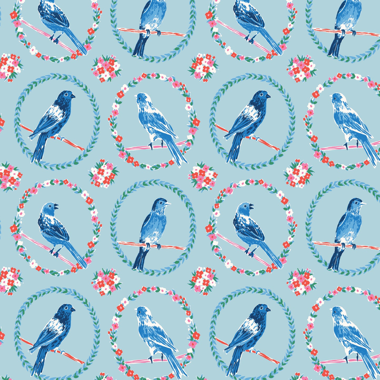 Summer's End by Emily Taylor : Dawn Bird Song Blue 229743