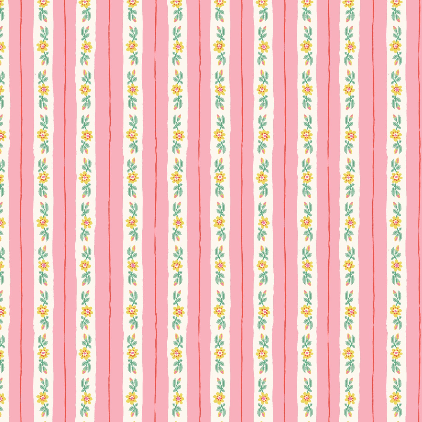 Summer's End by Emily Taylor : Rosy Ribbon Stripe Pink 229744