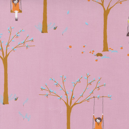 Pips by Aneela Hoey - Pips Girl on Tree Swing Foxglove 24590 13