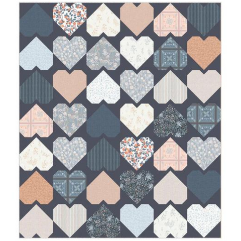 Origami Hearts Quilt Kit featuring Mindscape by Katarina Roccella