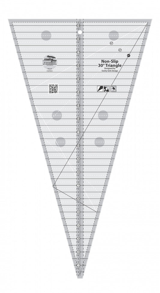 30 Degree Triangle Quilt Ruler CGRSG1