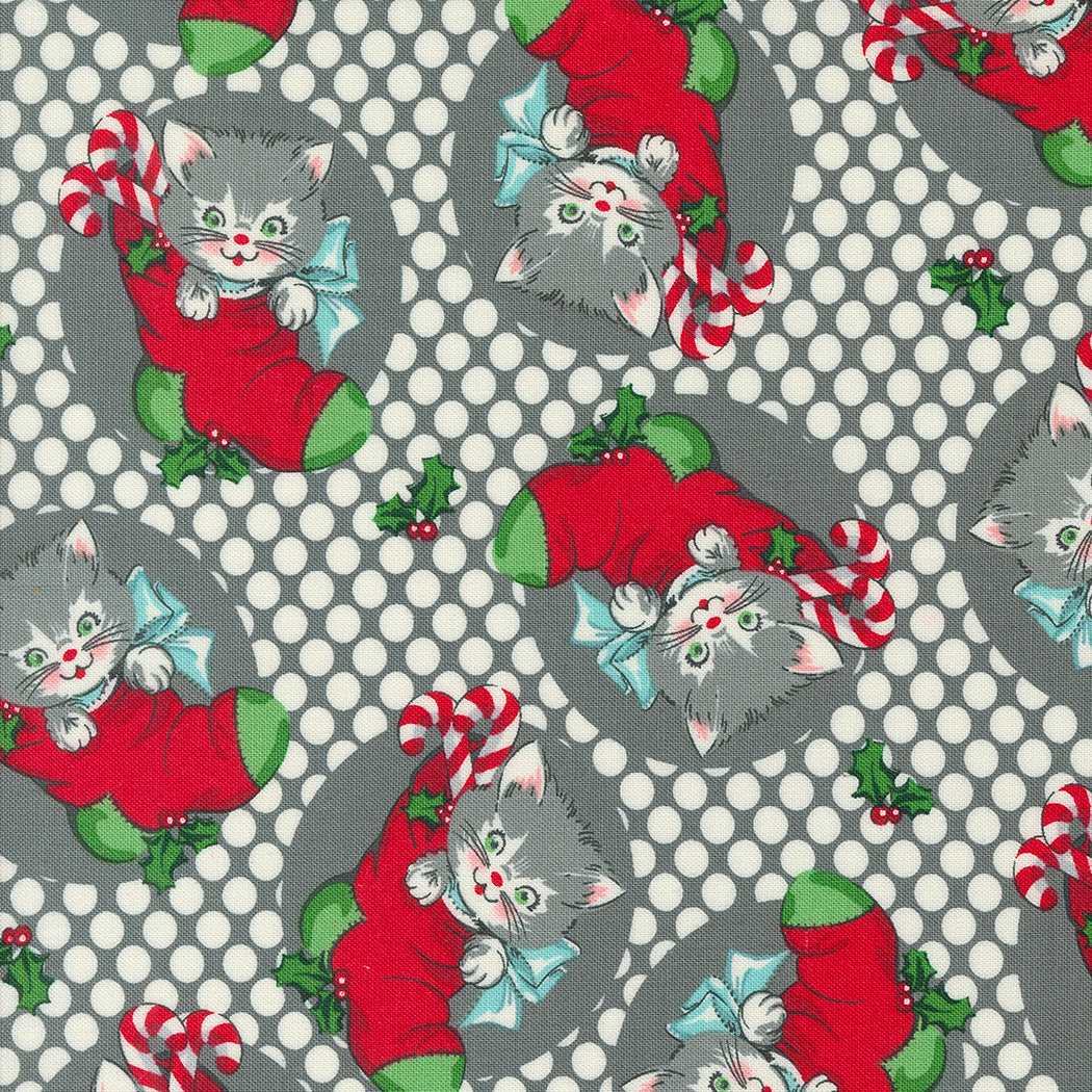 Kitty Christmas by Urban Chiks : Fat Quarter Bundle with Panel