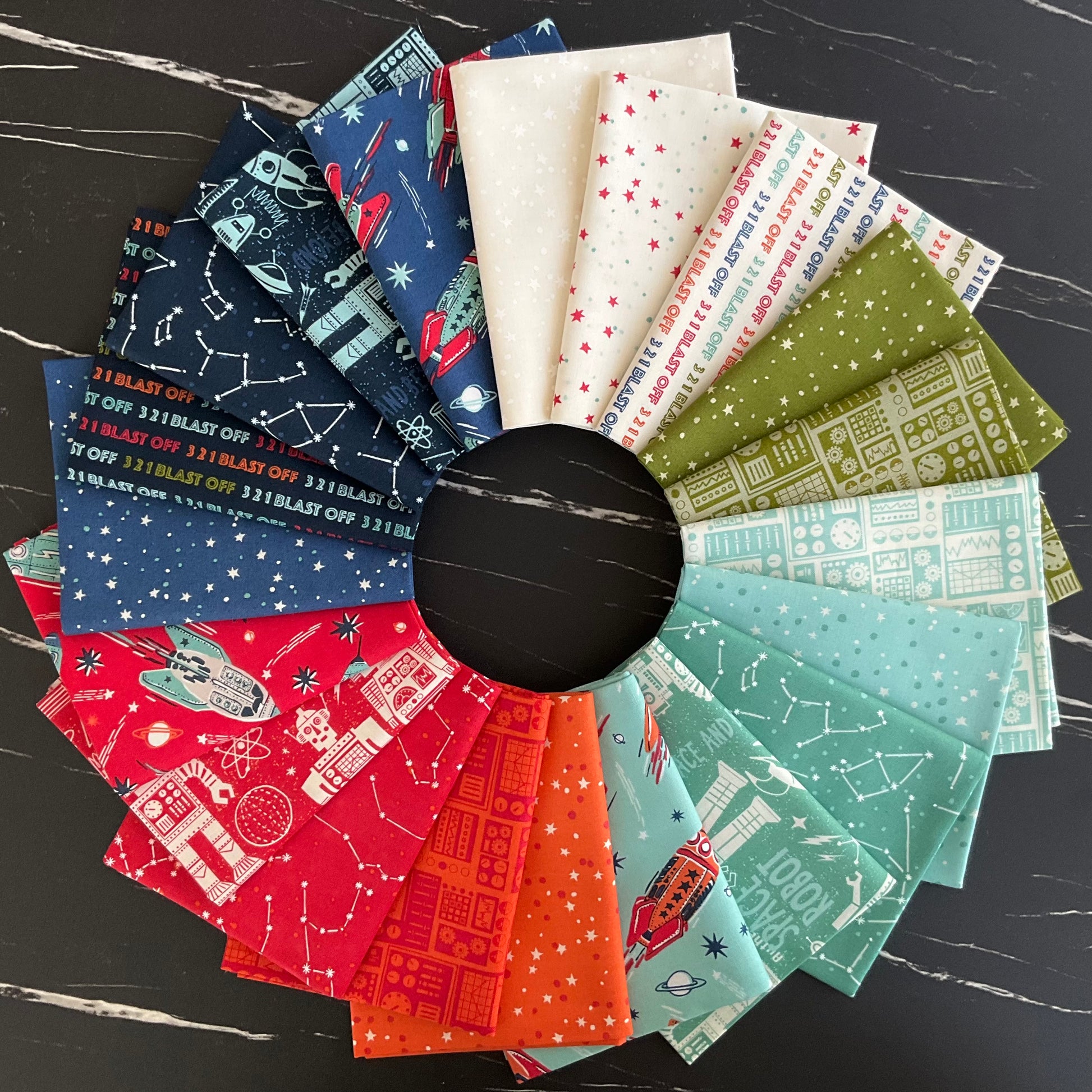 321 Blast Off by Stacy Iest Hsu - Charm Pack