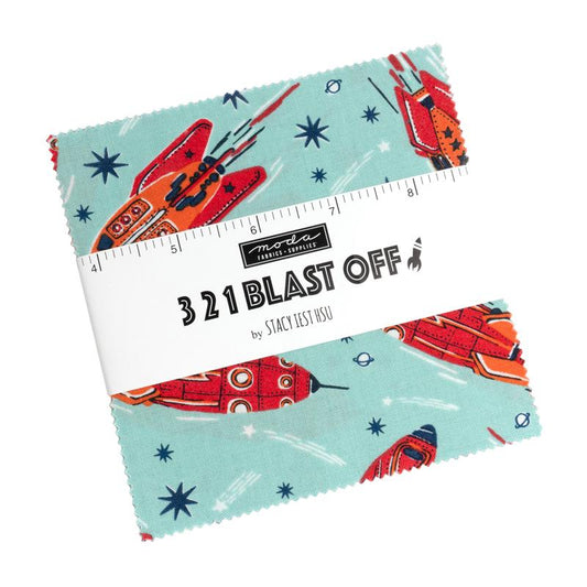 321 Blast Off by Stacy Iest Hsu - Charm Pack