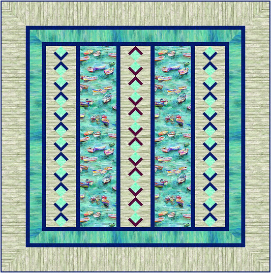 Seaside Quilt Pattern by Windmill Quilts