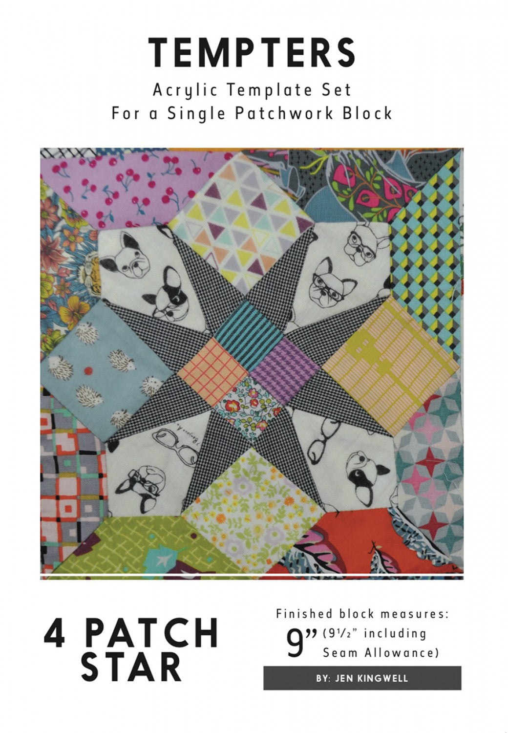 4 Patch Star Tempter by Jen Kingwell Designs - Special Order