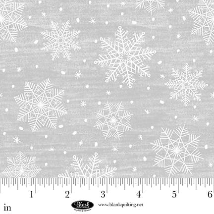 Chill Factor Flannel by Raquel Maciel : Snowflakes Lt. Gray 4240F-92