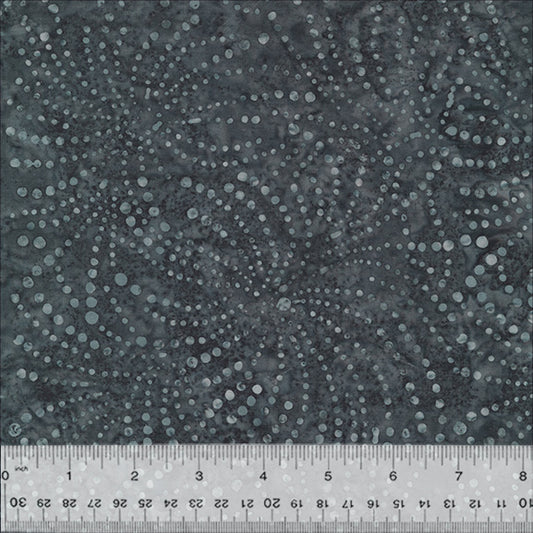 Splendor Quiltessentials 7 Batiks by Anthology Fabrics :  Fireworks Charcoal 441Q-7 (Estimated Ship Date Aug. 2024)