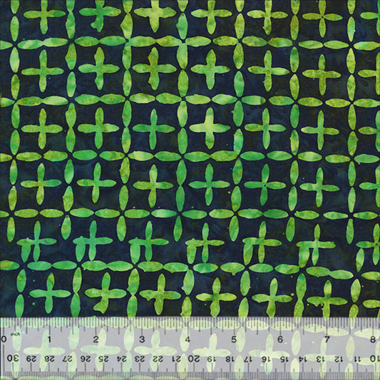 Splendor Quiltessentials 7 Batiks by Anthology Fabrics :  Intersection Rainforest 442Q-4