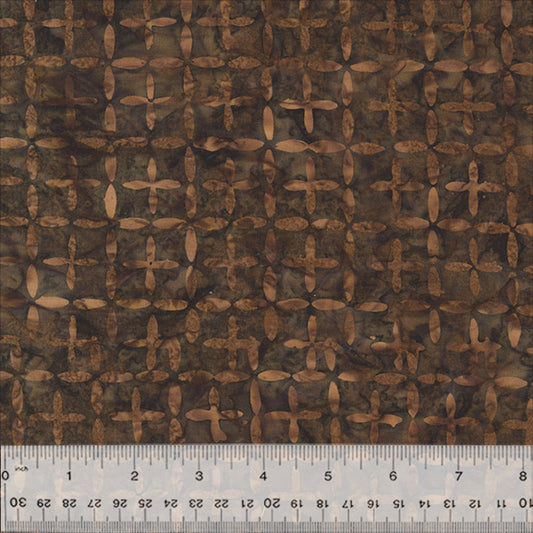 Splendor Quiltessentials 7 Batiks par Anthology Fabrics : Intersection Chocolat 442Q-7